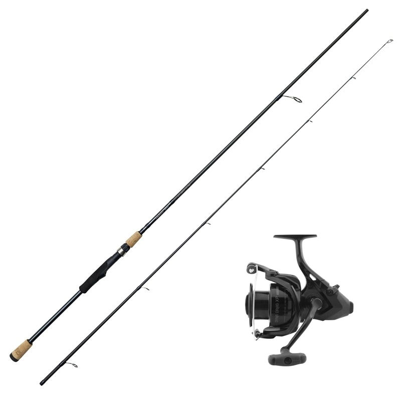 Okuma Azaki Spin 962ML 286cm 7-28g Med DynaDrag Baítfeeder DAXP 3000 Samt Påspolad Flätlina