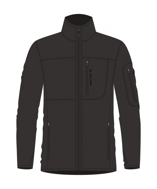 Aclima FleeceWool Jacket M's Jet Black - Billede 3